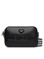 LOVE MOSCHINO Torebka JC4220PP0MKF0000 Czarny. Czarne listonoszki Love Moschino, bez wzorów, ze skóry, bez dodatków. Za 619.99 zł.