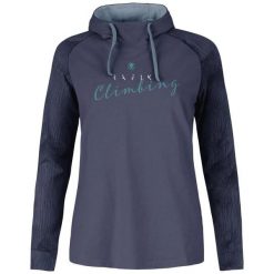 Bluza damska z kapturem Rafiki Estrella. Niebieskie bluzy RAFIKI, bez wzorów, z kapturem. Za 365.75 zł.