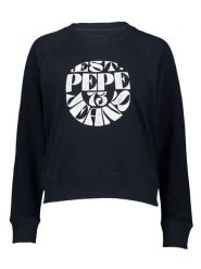 Pepe Jeans Sweter "Elena" w kolorze czarno-białym rozmiar: S. Białe swetry Pepe Jeans, s, bez wzorów, z jeansu, bez ramiączek. Za 197.17 zł.