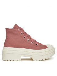 Converse Trampki Chuck Taylor All Star Lugged Heel Platform A10618C Różowy. Czerwone trampki Converse, bez wzorów, z materiału, bez zapięcia. Za 269.99 zł.