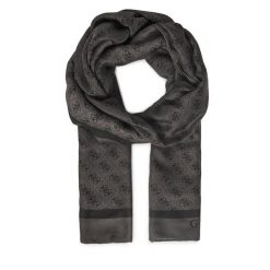 Szal Guess. Czarne szaliki Guess, z aplikacjami. Za 199.99 zł.