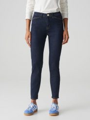 OPUS Dżinsy - Skinny fit - w kolorze granatowym rozmiar: 34/L28. Niebieskie jeansy Opus, l, z aplikacjami. Za 127.65 zł.