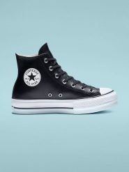 Converse Skórzane sneakersy w kolorze czarnym rozmiar: 38. Czarne trampki Converse, bez wzorów, za kostkę, bez zapięcia. Za 308.18 zł.