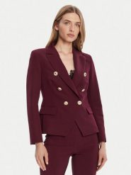 Rinascimento Marynarka CFC0126227003 Bordowy Slim Fit. Czerwone marynarki i żakiety Rinascimento, xl, bez wzorów, z syntetyku. Za 759.99 zł.