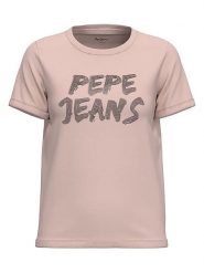 Pepe Jeans Koszulka w kolorze beżowym rozmiar: L. Brązowe bluzki Pepe Jeans, l, bez wzorów, z bawełny, bez kołnierzyka, bez ramiączek. Za 70.41 zł.