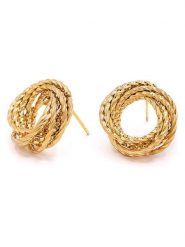 MOODE Kolczyki-wkrętki "Suzanne" rozmiar: onesize. Żółte kolczyki MOODE, ze stali. Za 105.14 zł.