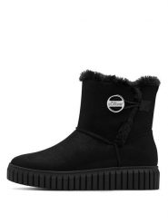 S.Oliver Botki zimowe w kolorze czarnym rozmiar: 39. Czarne botki S.Oliver, na zimę, bez wzorów, bez obcasa, bez zapięcia. Za 223.99 zł.