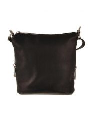 Lia Biassoni Skórzana torebka "Goriuda" w kolorze czarnym - 21 x 19 x 10 cm rozmiar: onesize. Czarne torby na ramię Lia Biassoni, bez wzorów, z materiału, na ramię, bez dodatków. Za 165.99 zł.