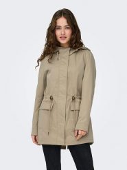 ONLY Parka w kolorze khaki rozmiar: S. Brązowe parki Only, s, bez kaptura. Za 128.25 zł.