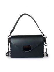 ORE10 Skórzana torebka "TR" w kolorze czarnym - 24 x 14 x 7 cm rozmiar: onesize. Czarne torebki klasyczne ORE10, bez wzorów, z materiału, przez ramię, bez dodatków. Za 295.99 zł.