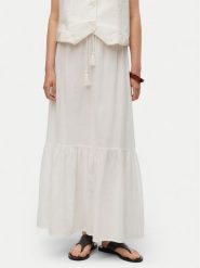 Vero Moda Spódnica maxi Pretty 10311167 Biały Regular Fit. Białe spódnice Vero Moda, xs, bez wzorów, z bawełny, maxi. Za 109.99 zł.