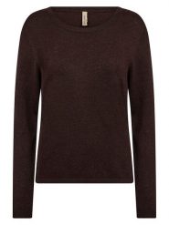 Soyaconcept Sweter "Dollie" w kolorze ciemnobrązowym rozmiar: S. Brązowe swetry Soyaconcept, s, bez wzorów, bez ramiączek. Za 184.95 zł.