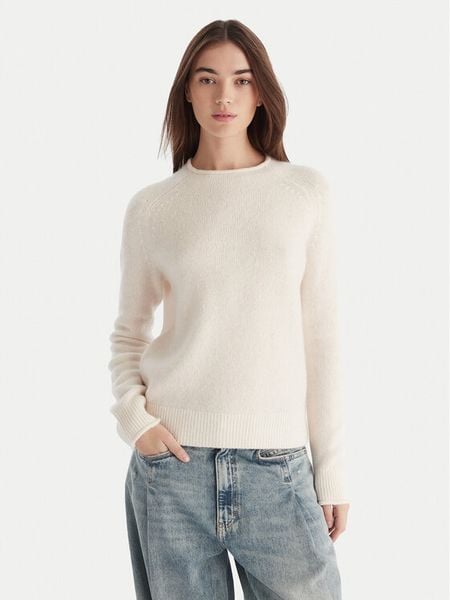 BOSS Sweter C_Fesperanasy 50548930 Beżowy Regular Fit. Brązowe swetry Boss, xl, bez wzorów, z wełny, bez ramiączek. Za 369.99 zł.