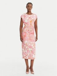 Hale Bob Sukienka koktajlowa Thora 5ZLG662A Różowy Slim Fit. Czerwone sukienki Hale bob, m, bez wzorów, z syntetyku, wizytowe, bez kołnierzyka, bez ramiączek. Za 1,329.00 zł.