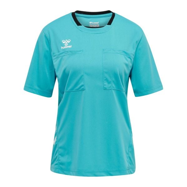 Koszulka damska Hummel hml referee chevron. Niebieskie bluzki Hummel, l, bez wzorów, sportowe, bez kołnierzyka, bez ramiączek. Za 193.50 zł.
