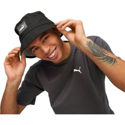 Kapelusz Puma Core Bucket, Dla obu płci. Czarne kapelusze Puma, bez wzorów, z bawełny. Za 105.40 zł.