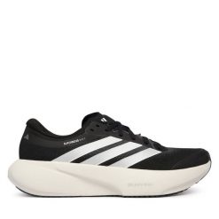 Buty do biegania adidas. Czarne obuwie sportowe Adidas, bez zapięcia, do biegania. Za 649.99 zł.