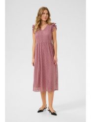 Kaffe Sukienka w kolorze jasnoróżowym rozmiar: 40. Różowe sukienki Kaffe, bez wzorów, z koronki, bez kołnierzyka, bez ramiączek, midi. Za 113.99 zł.
