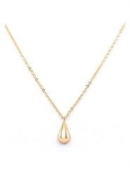 MOODE Naszyjnik "Julienne" z zawieszką - dł. 42 cm rozmiar: onesize. Żółte naszyjniki MOODE, ze stali. Za 43.99 zł.