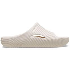 Sandały Unisex Mellow Tide Recovery Sandal. Brązowe sandały Crocs, bez wzorów, sportowe, bez obcasa, bez zapięcia. Za 241.96 zł.