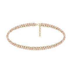 Bransoletka na kostkę z kamieniami Sun. Czerwone bransoletki Lilou, z mosiądzu. Za 103.00 zł.