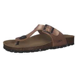 Sandały damskie CMP Eco Mymosa. Czerwone sandały CMP, bez wzorów, z materiału, bez obcasa, bez zapięcia. Za 146.99 zł.