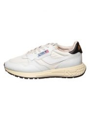 AUTRY Skórzane sneakersy "Reelwind Low" w kolorze biało-czarnym rozmiar: 35. Białe trampki AUTRY, bez wzorów, z materiału, bez zapięcia. Za 308.18 zł.