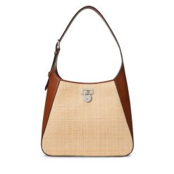 Torebka LAUREN RALPH LAUREN. Brązowe torebki klasyczne Lauren Ralph Lauren, bez wzorów, bez dodatków. Za 1,039.00 zł.