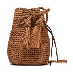 Torebka Manebi. Brązowe torebki klasyczne Manebi, bez wzorów, bez dodatków. Za 569.99 zł.