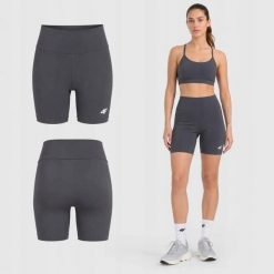 KOLARKI DAMSKIE 4F LEGGINSY KRÓTKIE SPODENKI NA LATO F031 KRÓTKIE KOLOR SZARY. Szare legginsy 4f, l, bez wzorów, z bawełny, krótkie. Za 49.99 zł.