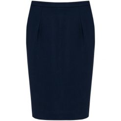 Damska prosta spódnica Kariban Premium. Niebieskie spódnice KARIBAN, na co dzień, bez wzorów, z materiału, wizytowe, ołówkowe. W wyprzedaży za 284.00 zł.