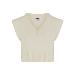 Top bez rękawów dla kobiet Urban Classics. Białe swetry Urban Classics, na zimę, bez wzorów, bez ramiączek. Za 191.00 zł.
