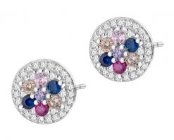 Kolczyki srebrne z cyrkoniami. Szare kolczyki Apart, z cyrkonią, srebrne. Za 149.00 zł.