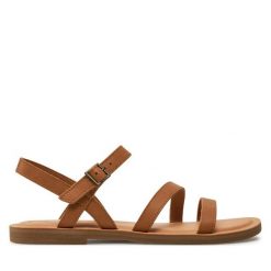 Sandały Toms. Brązowe sandały Toms, bez wzorów, bez obcasa, na płaskiej podeszwie, bez zapięcia. Za 289.99 zł.