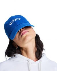 Czapka dla Kobiety SUMMER BREEZY Fioletowy. Niebieskie czapki Roxy, bez wzorów, z bawełny. Za 129.99 zł.