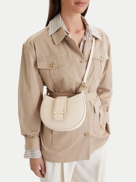 GINO ROSSI Torebka C-1-3 Beżowy. Brązowe torebki klasyczne Gino Rossi, bez wzorów, z materiału, bez dodatków. Za 179.99 zł.