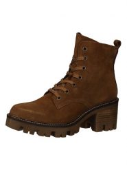 Bullboxer Skórzane botki w kolorze brązowym rozmiar: 40. Brązowe botki Bullboxer, bez wzorów, bez obcasa, bez zapięcia. Za 210.81 zł.