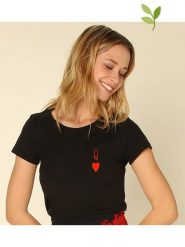 WOOOP Koszulka "Queen" w kolorze czarnym rozmiar: S. Czarne bluzki Wooop, s, bez wzorów, z bawełny, bez kołnierzyka, bez ramiączek. Za 39.45 zł.