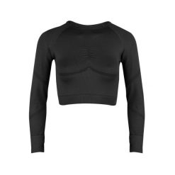 Longsleeve fitness damski Beshaped Power Up! bezszwowy. Czarne biustonosze BESHAPED, bez wzorów, z nylonu. W wyprzedaży za 160.65 zł.