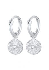 Elli Damskie kreole Słońce Antique Vintage Trend w srebrze 925 Sterling Silver Kolczyki koła 1 ct. Szare kolczyki Elli, srebrne. Za 228.99 zł.