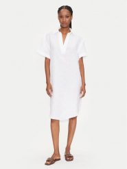Gant Sukienka letnia 4503433 Biały Relaxed Fit. Białe sukienki GANT, na lato, bez wzorów, ze lnu, bez kołnierzyka, bez ramiączek. Za 489.99 zł.