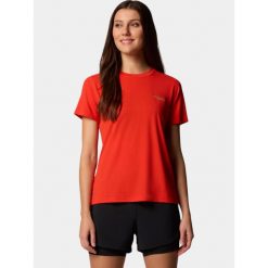 Koszulka sportowa damska Columbia W Endless Trail Running Tech. Czerwone koszulki sportowe Columbia, bez wzorów, bez ramiączek, do biegania. Za 199.00 zł.