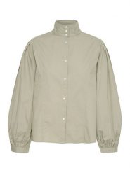 Soaked in Luxury Bluzka w kolorze khaki rozmiar: L. Brązowe bluzki Soaked in Luxury, l, bez wzorów, z bawełny, bez kołnierzyka, bez ramiączek. Za 110.04 zł.