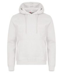 Clique Miami Hoody — unisexowa bluza z bawełną i poliestrem z recyklingu – Off. Białe bluzy CLIQUE, xl, bez wzorów, z bawełny, z kapturem. Za 172.75 zł.
