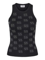 Noisy may Top "Tammie" w kolorze czarnym rozmiar: XS. Czarne topy Noisy may, xs, bez wzorów, z bawełny, bez kołnierzyka, bez ramiączek. Za 52.92 zł.