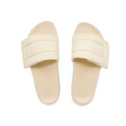 Klapki basenowe damskie Flip Flop Hi Paddy. Białe klapki Flip Flop, bez wzorów, z materiału, bez obcasa. Za 97.60 zł.