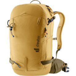 Plecak skiturowy Deuter Freerider 24 - savanna/nori. Brązowe plecaki Deuter, bez wzorów. Za 661.49 zł.