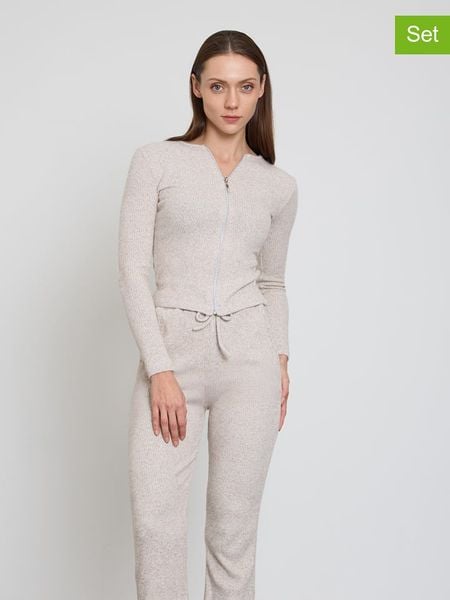 BGN 2-częściowy zestaw w kolorze beżowym rozmiar: 34. Brązowe swetry BGN, bez wzorów, bez ramiączek. Za 143.99 zł.