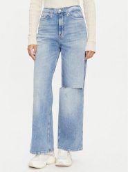 Tommy Jeans Jeansy Claire DW0DW19608 Niebieski Wide Leg. Niebieskie jeansy Tommy Jeans, bez wzorów. Za 449.99 zł.