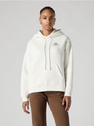 Levi's Bluza w kolorze białym rozmiar: L. Białe bluzy sportowe Levi's®, l, bez wzorów, z bawełny, z kapturem. Za 146.28 zł.